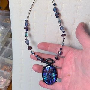 very pretty blue/purples necklace